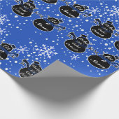 コールドアウトサイドダークブルー包装紙 ラッピングペーパー (角)