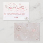 コールドアウトラインストーングリッターおむつラッフルガール エンクロージャーカード (正面/裏面)