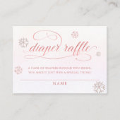 コールドアウトラインストーングリッターおむつラッフルガール エンクロージャーカード (正面)