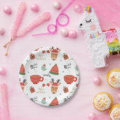 コールドウィンタークリスマス素朴クラフトホリデーパーティー ペーパープレート (パーティー)