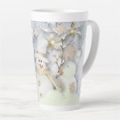 コールドウィンター雪だるま カフェラテマグ (右アングル)
