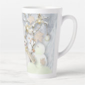 コールドウィンター雪だるま カフェラテマグ (右)