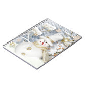 コールドウィンター雪だるま ノートブック (左側)