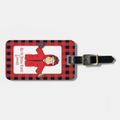 コールドウェザーバケーションおもしろい雪ことわざ漫画 ラゲッジタグ (正面横)