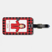 コールドウェザーバケーションおもしろい雪ことわざ漫画 ラゲッジタグ (裏面横)