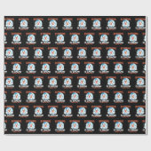 コールドウェザーランニングランナー – 雪の多いおもしろい ラッピングペーパー (フラット)