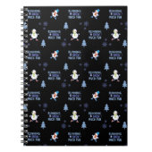 コールドウェザー走ズクリスマス雪だるま ノートブック (正面)