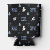 コールドウェザー走ズクリスマス雪だるま 缶クーラー (正面)