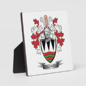 コールドウェル家紋コート・オブ・アームズ フォトプラーク (正面)