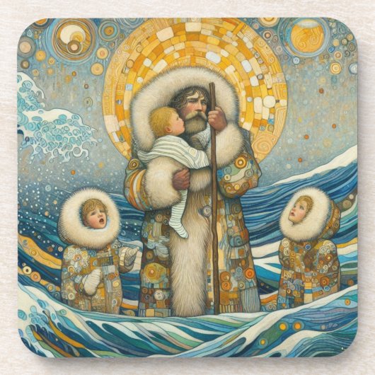 「コールドウォーターズストロングガイド」懸命プラスチックコースター コースター (正面)