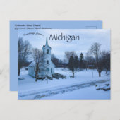 コールドウォーターロードチャペルフリントミシガン ポストカード (正面/裏面)