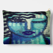 コールドオリジナル絵を描抽象芸術オン アクセサリーポーチ (裏面)