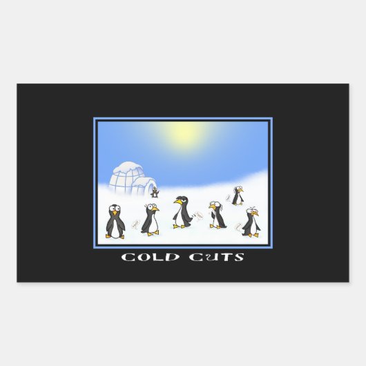 コールドカットのステッカー 長方形シール (正面)