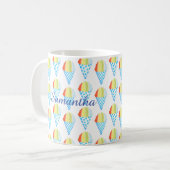 コールドカラフルコーンのデザート コーヒーマグカップ (正面左)