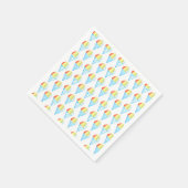 コールドカラフルコーンのデザート スタンダードカクテルナプキン (角)