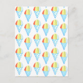 コールドカラフルコーンのデザート ポストカード (正面)