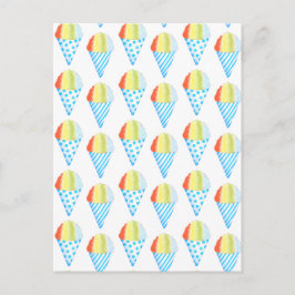 コールドカラフルコーンのデザート ポストカード