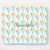 コールドカラフルコーンのデザート マウスパッド (正面)