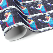 コールドクリスマスカロラーギフト紙 ラッピングペーパー (ロールコーナー)