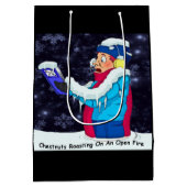 コールドクリスマスカロラーミディアム抱き枕 ミディアムペーパーバッグ (裏面)