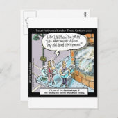 コールドクリーン手W/Gunsギフトおもしろい&ティー ポストカード (正面/裏面)