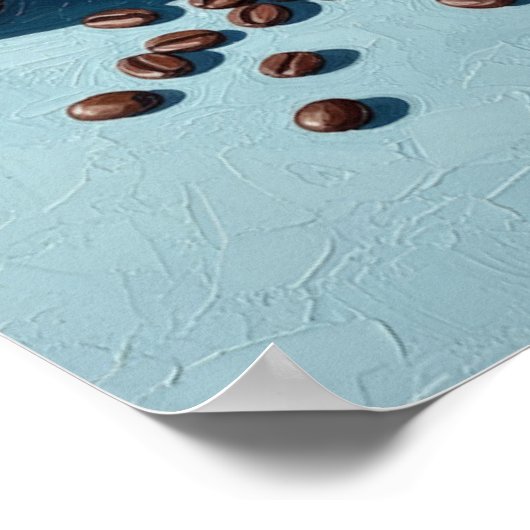 コールドコーヒーブレイクウォールアート ポスター (角)