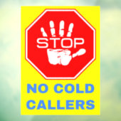 コールドコールの呼び出し側のストップ署名なし ウィンドウサイン (シート3)