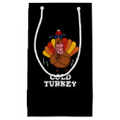 コールドターキーおもしろいアニマルプンダークBG スモールペーパーバッグ (正面)