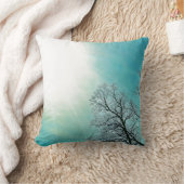 コールドツリーズ&アウィンターサン自然アート クッション (ブランケット)
