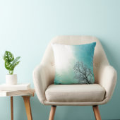 コールドツリーズ&アウィンターサン自然アート クッション (椅子)