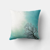 コールドツリーズ&アウィンターサン自然アート クッション (裏面)