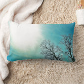 コールドツリーズ&アウィンターサン自然アート ランバークッション (ブランケット)