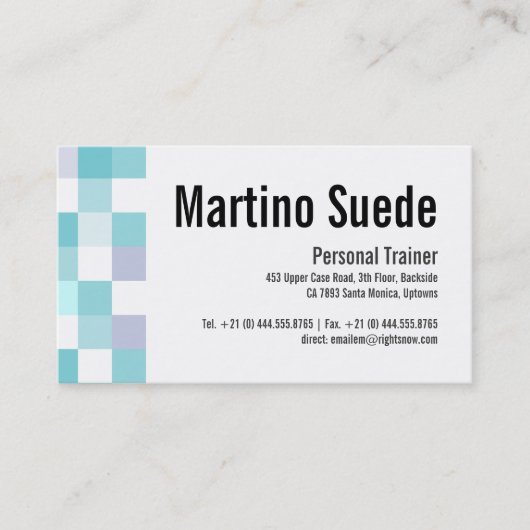 コールドパタモダンーンエレガントフレッシュカード 名刺 (正面)