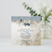 コールドブルーウィンターデイブライダルシャワー 招待状 (スタンド正面)