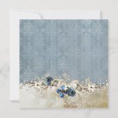 コールドブルーウィンターデイブライダルシャワー 招待状 (裏面)