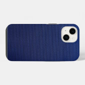 コールドブルーメッシュ iPhoneケース (裏面横)