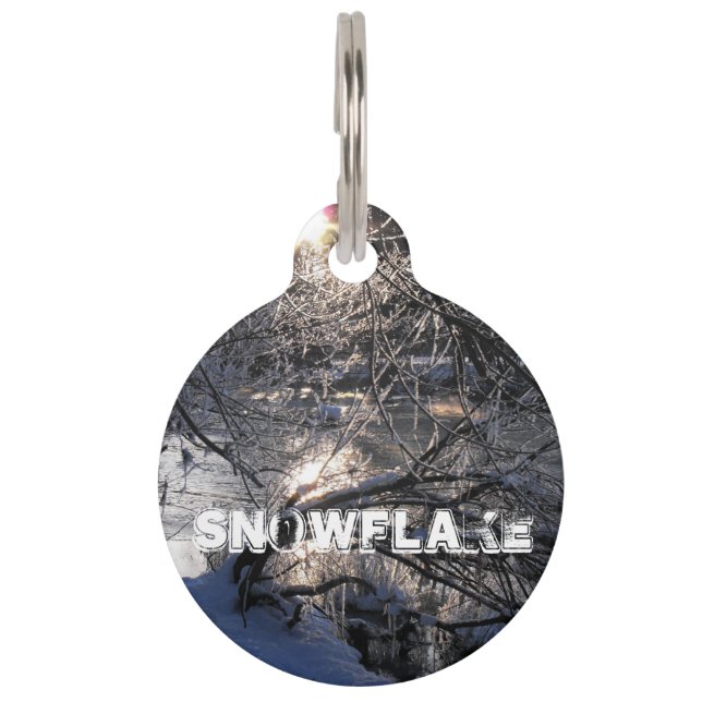 コールドリバーハフレン ペット　ネームタグ (正面)