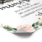 コールドロンハロウィーンベビーシャワーミモサバーサイン ポスター (角)