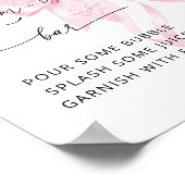 コールド外ピンクボウベイビーシャワーマムオーサバー ポスター (角)