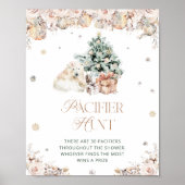 コールド外熊ベビーシャワーおしゃぶり狩りゲーム ポスター (正面)