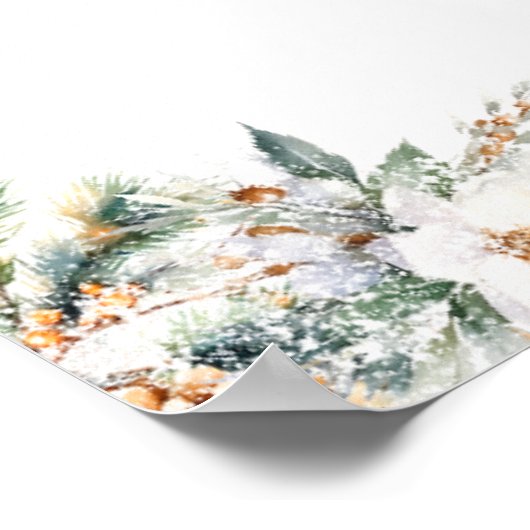 コールド外部の最も近いライン赤ちゃんシャワーへようこそ ポスター (角)