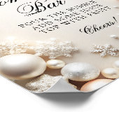 コールド外雪片ベビーシャワーマムオーサバー ポスター (角)