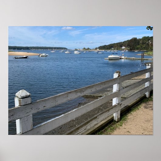 コールド春ハーバーロングアイランドニューヨーク ポスター (正面)