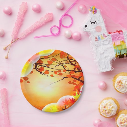 コールハーベストサンクスギビング秋秋 ペーパープレート (パーティー)