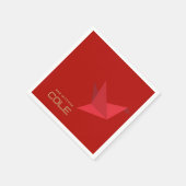 コールバー（ユダヤ教の）バル・ミツバー スタンダードカクテルナプキン (角)