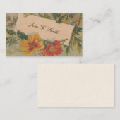 コールビクトリアンカード – 花 名刺 (正面/裏面)