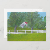 コールファームハウス – パーセルヴィル, VA ポストカード (正面/裏面)