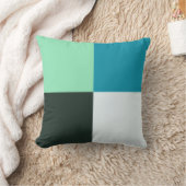 コールホワイトティール（緑がかった色）グリーンブルーアクアターコイズ クッション (ブランケット)