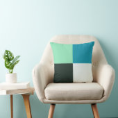 コールホワイトティール（緑がかった色）グリーンブルーアクアターコイズ クッション (椅子)