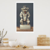 コールポット、エジプトの家庭神Besを描く ポスター (キッチン)